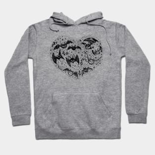 Happy Valentine's Day - My Spooky is My Valentine Heart Drawing Hoodie